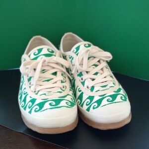 TORY SPORT White/ Green Tennis Shoe